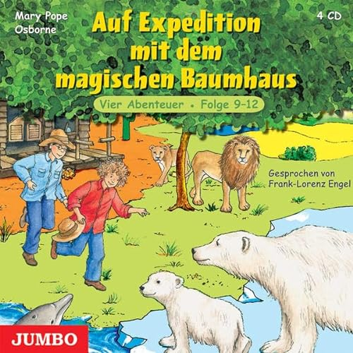 Auf Expedition mit dem magischen Baumhaus: Folge 9-12: Der Ruf der Delfine; Das Rätsel der Geisterstadt; Im Tal der Löwen; Auf den Spuren der Eisbären (Das magische Baumhaus)