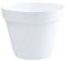 EDA - Pot de Fleur Rond TOSCANE Ø 40 cm - Volume 23 L - Ø 39,5 x H.31 cm - Blanc