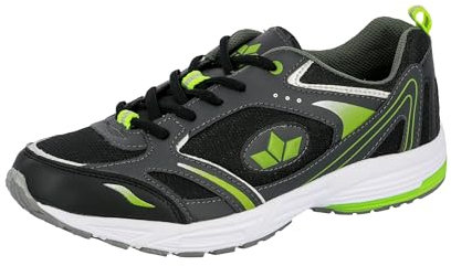 Lico MARVIN Herren Fitnessschuhe, Anthrazit Schwarz Lemon, 36 EU