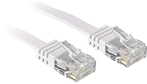 LINDY 47504 - Cat.6 Flachband-Patchkabel ungeschirmt - Weiß - 5 m