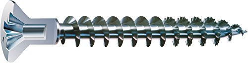 SPAX WIROX A3J 0271010500805 Lot de 200 vis universelles avec trou de tête, 5 x 80 mm, cruciforme Z2, petite tête fraisée (diamètre 5 mm), filetage complet, WIROX A3J