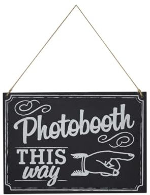 Photo Booth Wegweiser / Tafel inklusive Schnur zum Aufhängen