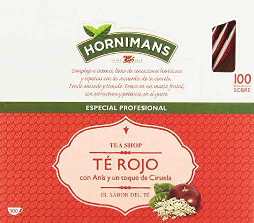 Hornimans - Té rojo - con anís y un toque de ciruela - 100 bolsitas