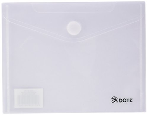 Dohe 91106 Versandtasche, Klettverschluss, Polypropylen, Quadrat, transparent