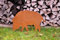 Japan Koi Edelrost Wildschwein 55cm hoch Bache
