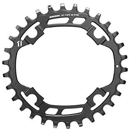 Sram Unisex – Erwachsene X-sync Apex1 Kettenblatt, Schwarz, Einheitsgröße EU