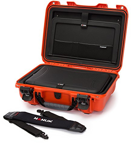Nanuk 923 Hartschalen-Kameratasche mit Laptop-Einsatz-Set, Orange (923-LK03)