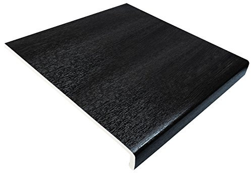 300mm Black Ash UPVC Window Board/Cill Cover 2.5m Long 9mm Thick Plastic Window Sill Capping