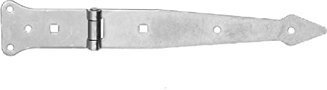Pollmann®Baubeschläge Werfgehänge 200 mm leicht, hell verzinkt, 2 Stück