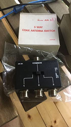 HAMRADIOSHOP an-3d conmutador de Antena para CB 3 Vías con Carga Falsa