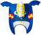 Barts Jungen Helmet Cover 3D Baskenmütze, Blau (0004-MONSTER Blue 004L), One Size (Herstellergröße: Uni)
