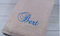 ★ Handtuch mit Namen bestickt ★ Duschtuch ★ Geschenk ★ Badetuch ★ 500 g/m2 ★ (Sand, 70 x 140 cm)