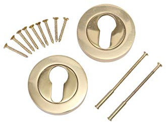 Escutcheon Euro Polished Brass