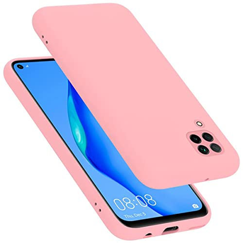 Cadorabo cover compatibile con Huawei NOVA 6 SE / P40 LITE/NOVA 7i, cover in silicone liquido per NOVA 6 SE / P40 LITE/NOVA 7i, custodia in silicone, resistente ai graffi - LIQUID ROSA