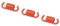 SERIE 3 MOLLE FRIZIONE DIAMETRO 2MM ROSSE RINFORZATE PER FRIZIONI DELTA E FLY CLUTCH