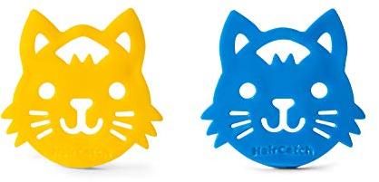 MilkMama HairCatch Recoge Pelos para la Colada | Atrapador Pelo Mascotas Reutilizable | Recoge Pelos Mascotas para Lavadora y Secadora | Set Atrapador Pelo Animales| Forma de Gato - 2 Piezas