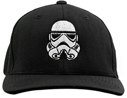 SW Stormtrooper Pilotenhelm Bestickt Flexfit Erwachsene Cool & Dry Sport Cap Hat, schwarz, L/XL