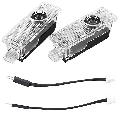 Car Door Light 2pcs 12V Car LED Door Light Lamp Projectors Projection Courtesy Puddle Welcome Light for XE 2015-2018 F-TYPE 2013-2018