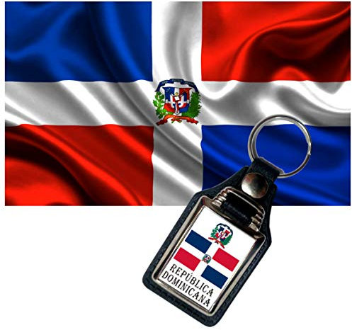 Bandera de República Dominicana 150x90cms con llavero de regalo.