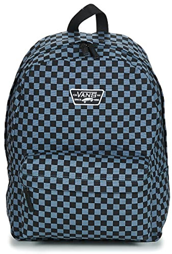 VANS REALM CANVAS UNISEX BLUE AND BLACK BACKPACK VN0A5ESMZ021