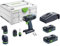 Festool Akku-Bohrschrauber T 18+3 HPC 4,0 I-Set (mit Akkupacks, Schnellladegerät, Werkzeugfutter, Magnet-Bithalter, Schnellspannbohrfutter, Winkelvorsatz, Exzentervorsatz, Gürtelclip), im Systainer