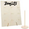 YeahBoom Donuts Ständer Holz,Donut Wand,Donut Wand Halterung,Krapfen Wand,Donut Dekoration für Hochzeiten, Geburtstage, Babyparty, Jubiläen, Konditoreie