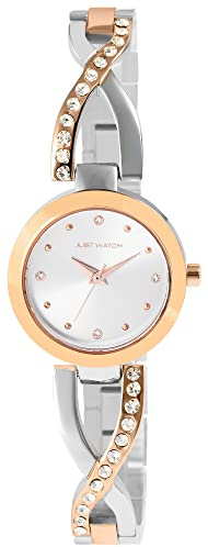 Just Watch Damen-Uhr Relana Edelstahl Hakenverschluss Analog Quarz JW10174 (silberfarbig roségoldfarbig)