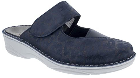 Berkemann Damen Heliane Hausschuh, blau/Bianco Panther, 35.5 EU