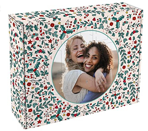 Herz & Heim® Adventskalender 2024 zum Befüllen/Foto-Adventskalender mit dem eigenen Bild