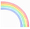 Vklopdsh Aquarell Regenbogen Wand Zimmer Kinderzimmer Wohnkultur Bunte Regenbogen - Klebstoff Stoff