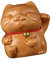YARNOW Glückskatze Holzschnitzerei Maneki Neko Aus Holz Glückstierfiguren Auto-armaturenbrett-Puppe Japanische Glückskatzenstatue Feng-Shui-Katze China Sandelholz Glückliche Katze