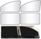 TANCUDER 4 PCS Parasol Coche Lateral Cortinas Ventana con Protección UV Parasoles Magnético de Privacidad para Niños
