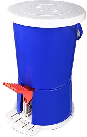 fikujap Mini Lavatrice a Pedale, Design Portatile e Compatto Non è Necessario Materiale plastico PP Elettrico 2 kg di capacità