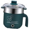 F Fityle Mini Hot Pot Ramen Cooker Padella elettrica Portatile Multiuso Antiaderente per dormitorio dell'home Office, con piroscafo Verde