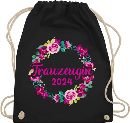 Turnbeutel Rucksack - JGA Junggesellenabschied Frauen - Beste Trauzeugin Geschenk - Unisize - Schwarz - brauttaschen team bride beutel junggesellinnenabschied outfit bachelorette party tasche