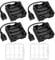 4 PCS 8 x 1.5V AA Battery Holder, KUOQIY 12V Back to Back Battery Holder Case Box with USB Female Socket, with 2 PCS Plastic Battery Storage Box