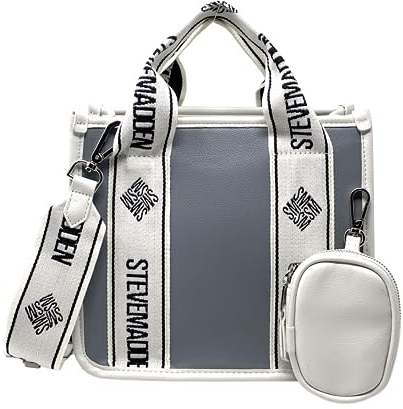 Steve Madden Damen Kunstleder Bwebber Bag, Denim-Kunstleder, Einheitsgröße
