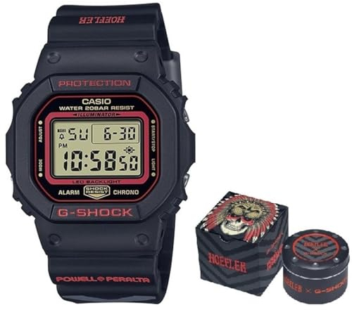 G-Shock Casio Herrenuhr The Origin Kelvin Hoefler & Powell Peralta Collaboration, Schwarz (Ø 43 mm)