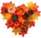 com-four® 50-teiliges Herbstdeko-Set - Tischdeko für den Herbst - Bastel-Set für Ernte- und Türkranz - große Streudeko als herbstlicher Tischschmuck, Fensterdekoration