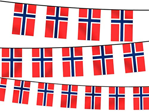 Wimpel Dekoration Länderwimpel Länderfahnen Wimpelkette Länderflaggen Fanartikel, Modell wählen:Wimpel Norwegen