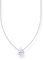 Thomas Sabo Kette mit weißem Tropfen-Anhänger 925 Sterlingsilber KE2213-051-14