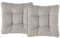 XDREAM Interior 2er Set Stuhlkissen grau Kord | Bequemes Sitzkissen für Küchen, Esszimmer und Gartenstühle | Öko-Tex Zertifiziert | produziert nach deutschem Qualitätsstandard | 38 x 38 x 6 cm