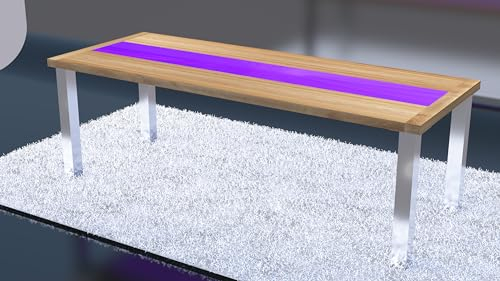 Esstisch Müchen Holz Epoxidharz (Länge: 160 cm)