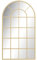 HOMCOM Wandspiegel Garderobenspiegel 110 x 65cm dekorativer Spiegel mit Metallrahmen Hängespiegel Wohnzimmerspiegel für Schlafzimmer Gold