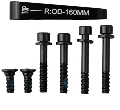 Optimize Your Ride Aluminium Alloy Bicycle Disc Brake Adaptor Flat Mount Suitable for Shimanos' Compatibility on 140 160 mm Discs (R160)