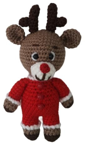 Selbst- Gehäkeltes Kuscheltier Rentier Gonzo | Amigurumi, Geschenkidee