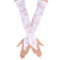 JIEYAO Lange Spitzenhandschuhe, Brauthandschuhe Fingerlose Handschuhe mit Spitze für Frauen Blumenspitze Elastisch Handschuhe Vintage Abendhandschuhe für Hochzeit Party Teeparty Opernparty Kostüm Weiß