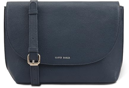 Lloyd Baker London – LYNA Flap-Over Crossbody Bag: Women's Modern Design in 100% Genuine Full Grain Leather