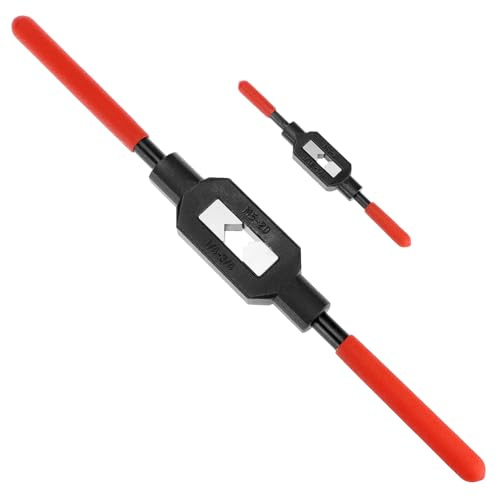 QWORK Set di 2 chiavi regolabili per rubinetti, con impugnatura a cricchetto per rubinetti di dimensioni 1/4-3/4, 1/16-1/4
