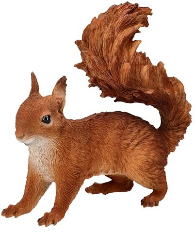 Gartenfigur Eichhörnchen – Lebensechte HotAnt Figur, 22 cm, wetterfest & handbemalt
